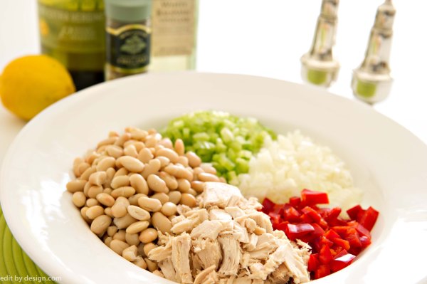 Tuna White Bean Salad, 5:2 Diet, editbydesign.com